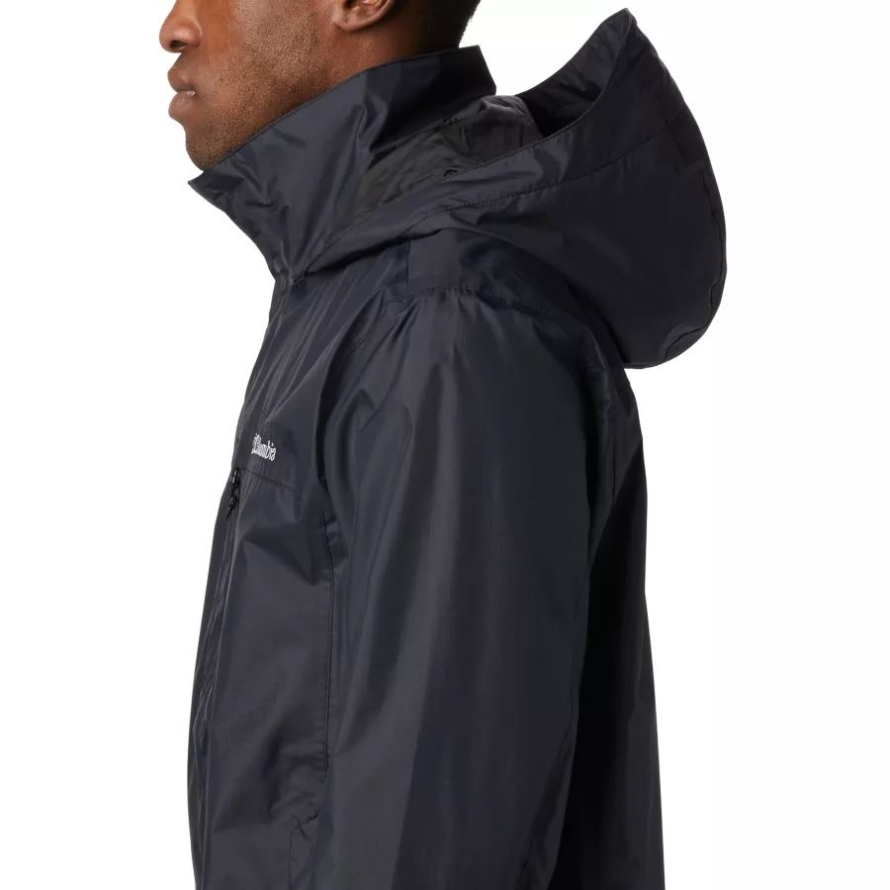 Columbia Black Men's Pouration Rain Jacket