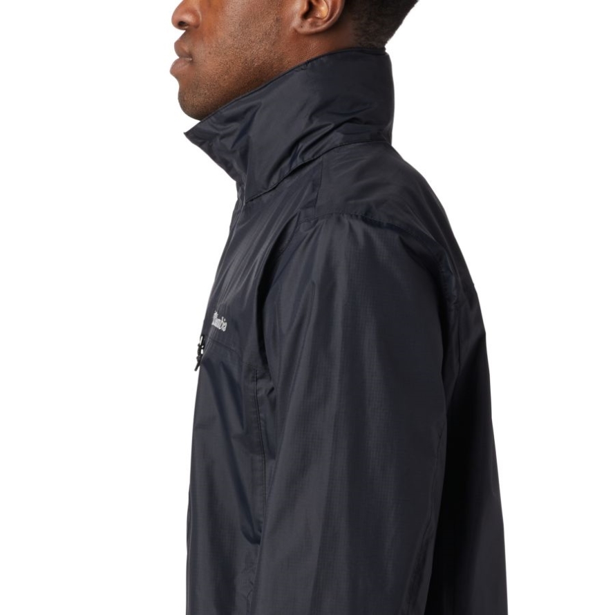 Columbia Black Men's Pouration Rain Jacket