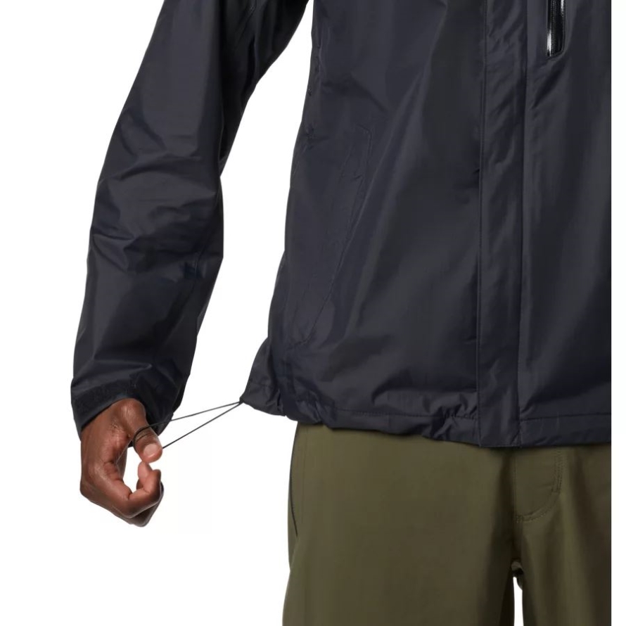 Columbia Black Men's Pouration Rain Jacket