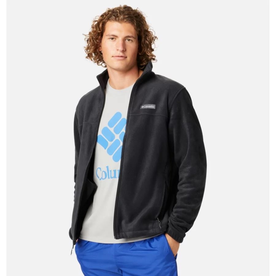 Columbia Black Men's Steens Mountain 2.0 Full Zip Fleece Jacket