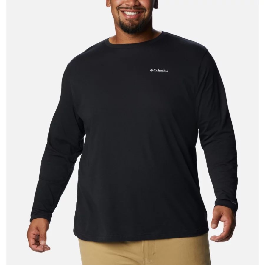 Columbia Black Men's Thistletown Hills Long Sleeve Crew Shirt Big