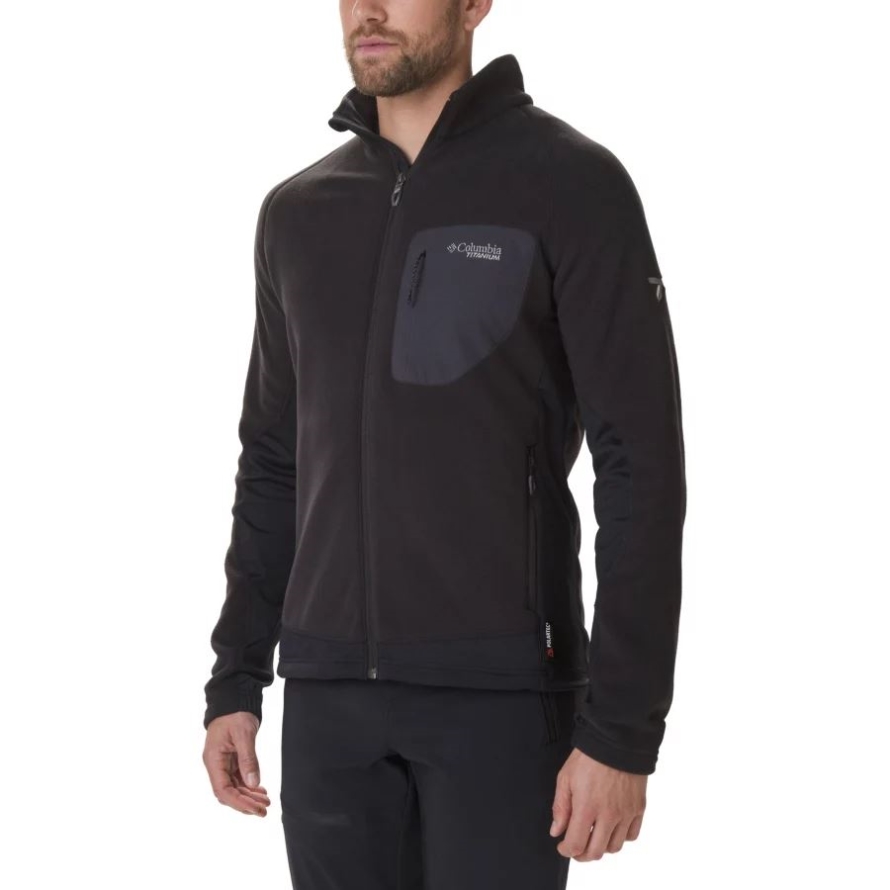 Columbia Black Men's Titan Pass 2.0 II Fleece Jacket