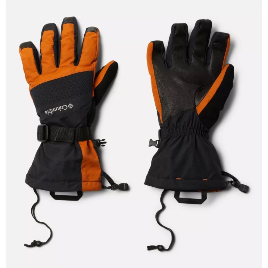Columbia Black/Warm Copper Men's Whirlibird II Ski Gloves