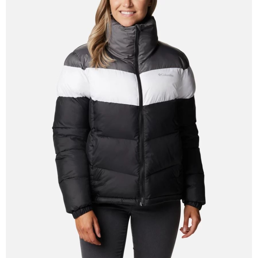Columbia Black/White/City Grey Women's Puffect Color Blocked Jacket