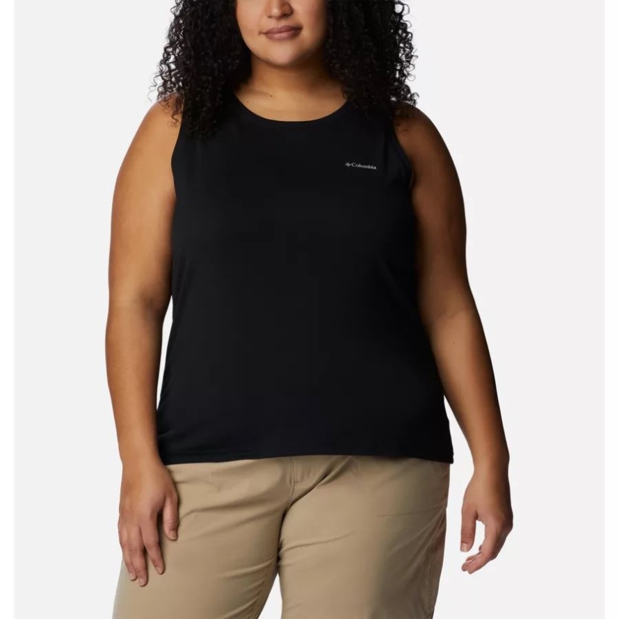 Columbia Black Women's Anytime Knit Tank Plus Size
