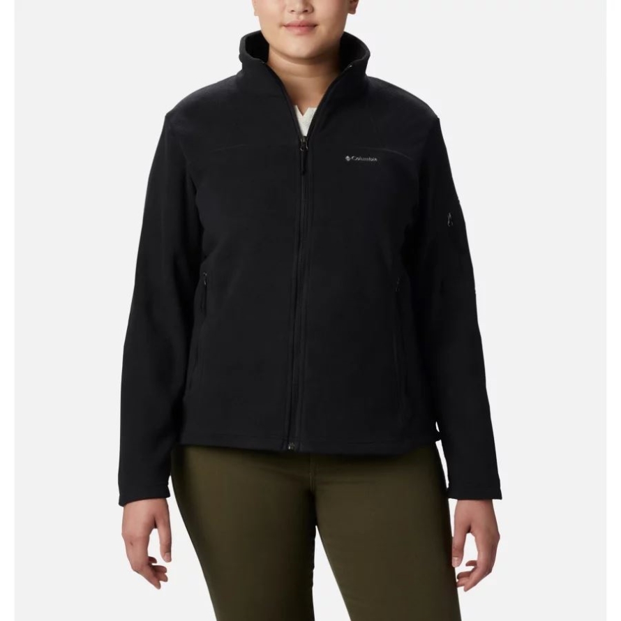 Columbia Black Women's Fast Trek II Jacket Plus Size
