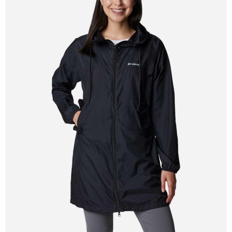 Columbia Black Women's Flash Challenger Long Windbreaker