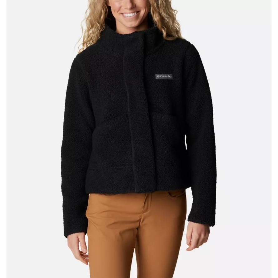 Columbia Black Women's Panorama Snap Fleece Jacket