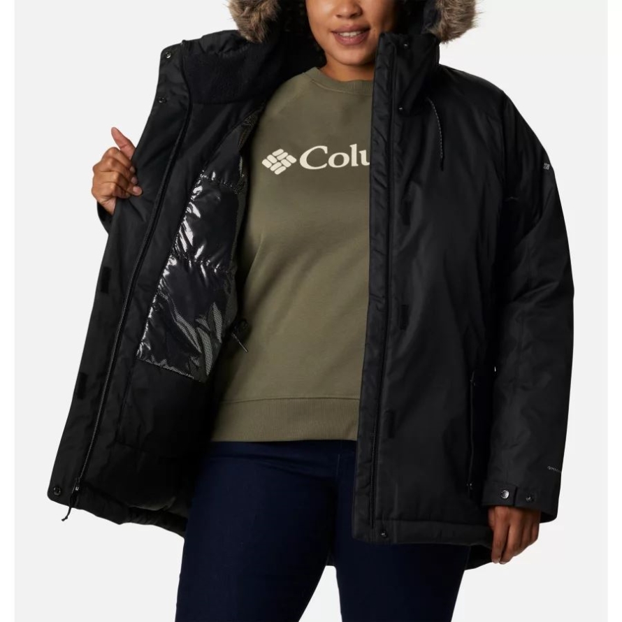 Columbia Black Women's Suttle Mountain II Insulated Jacket Plus Size
