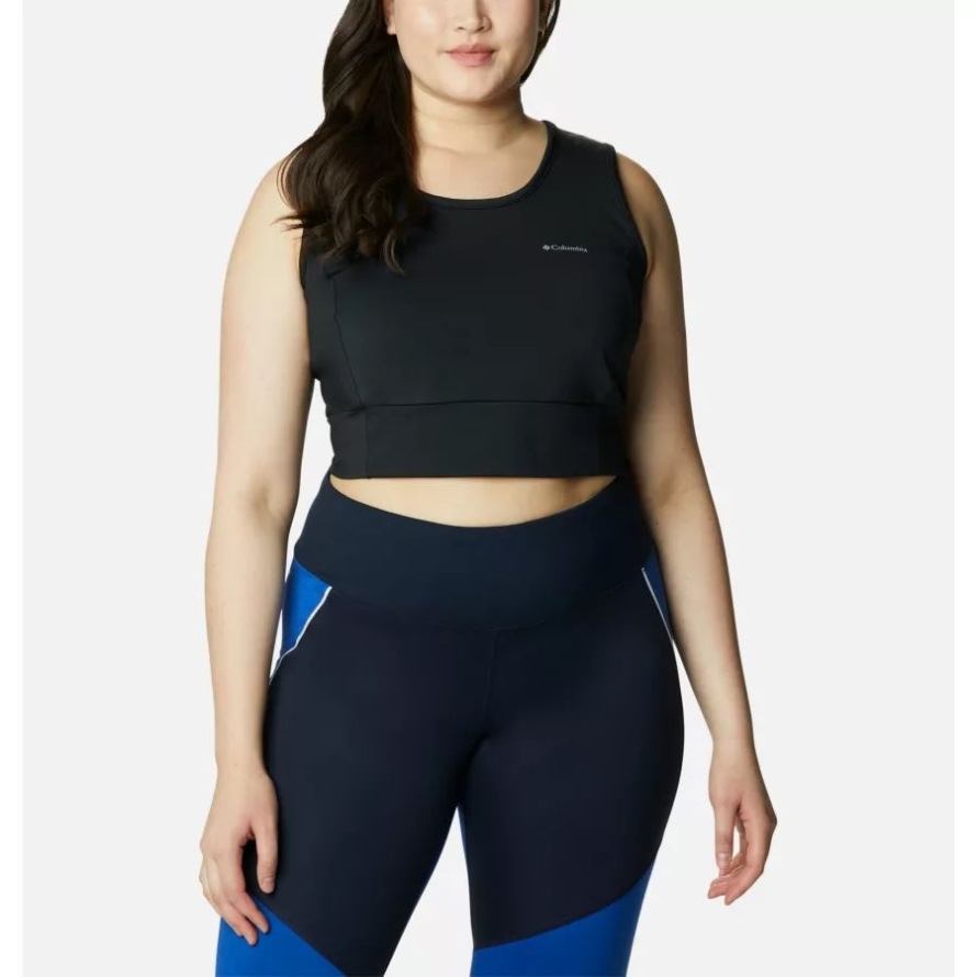 Columbia Black Women's Windgates II Cropped Tank Plus Size