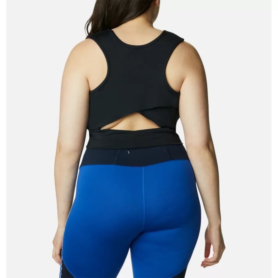 Columbia Black Women's Windgates II Cropped Tank Plus Size