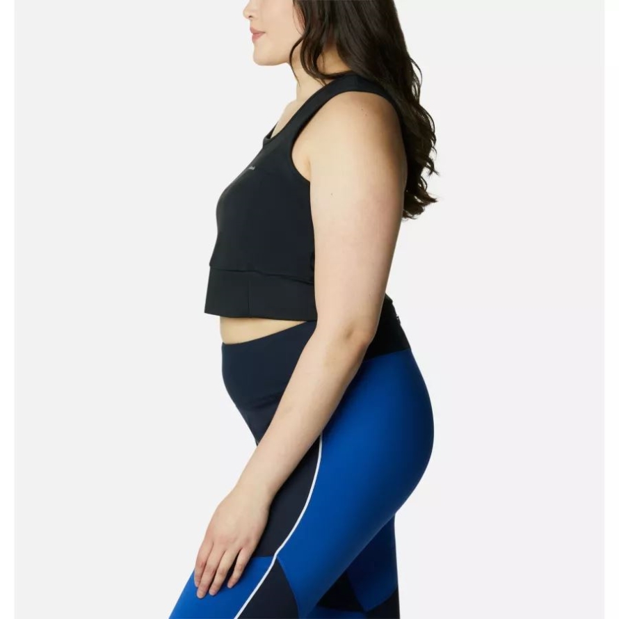 Columbia Black Women's Windgates II Cropped Tank Plus Size