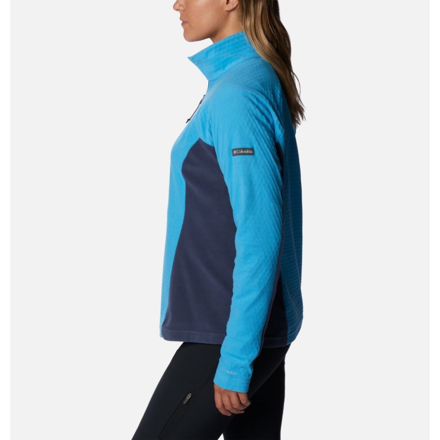 Columbia Blue Chill/Nocturnal Women's Overlook Pass Half Zip