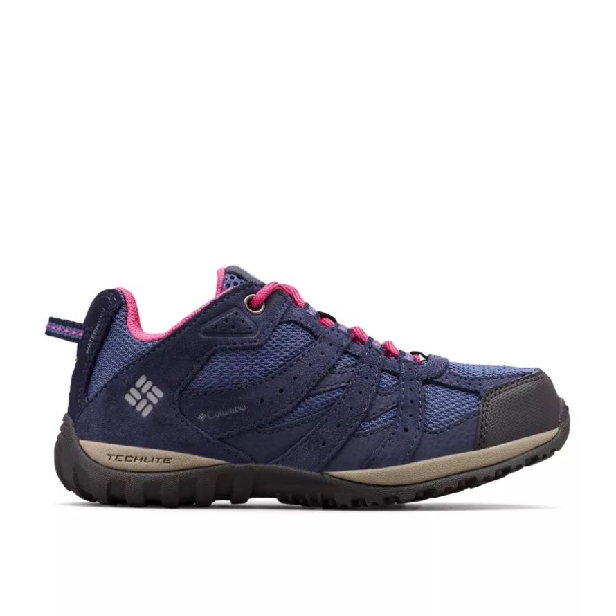 Columbia Bluebell/Pink Ice Big Kids' Redmond Waterproof Shoe