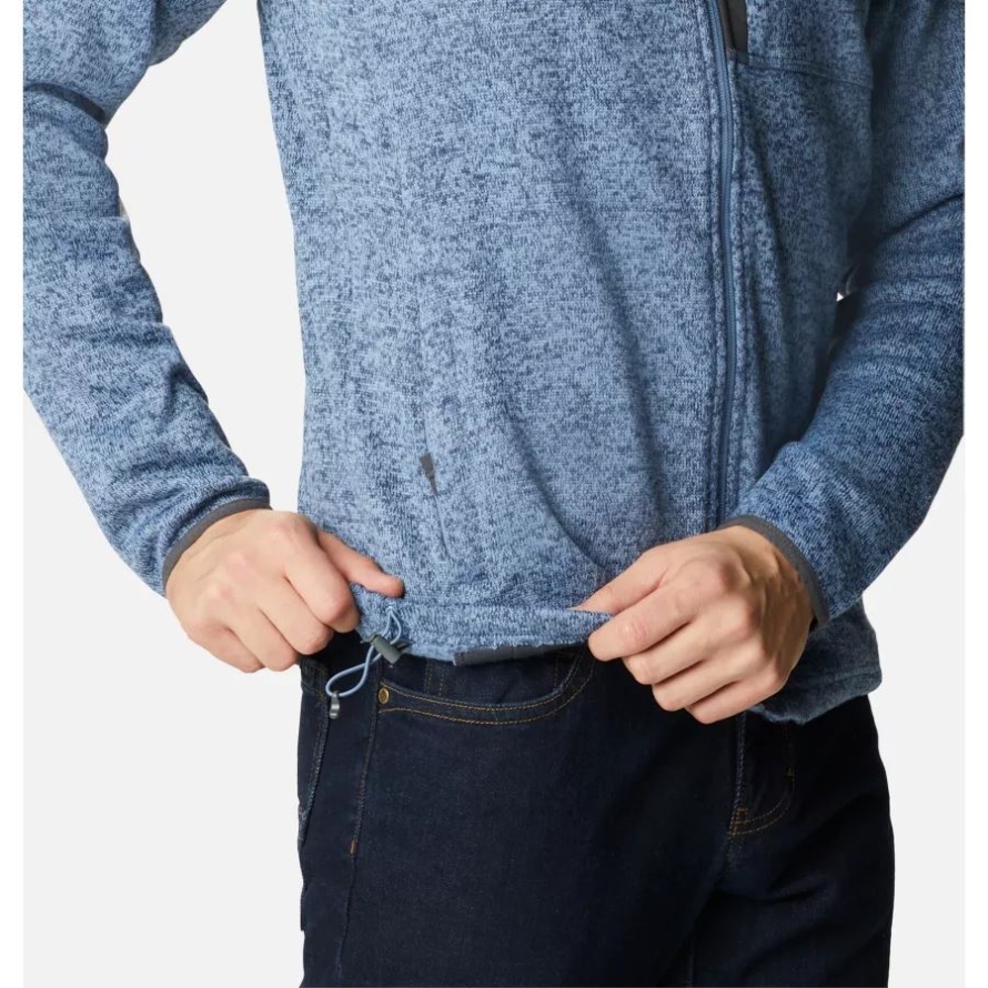Columbia Bluestone Heather Men's Sweater Weather Fleece Full Zip Big