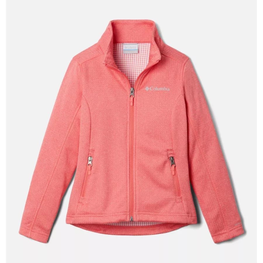 Columbia Blush Pink Heather Youth Park View Fleece Jacket