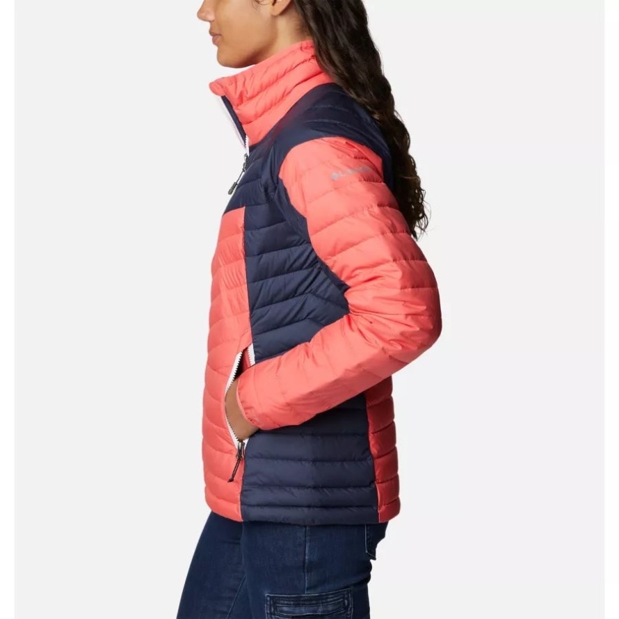 Columbia Blush Pink/Nocturnal Women's Powder Lite II Full Zip Jacket