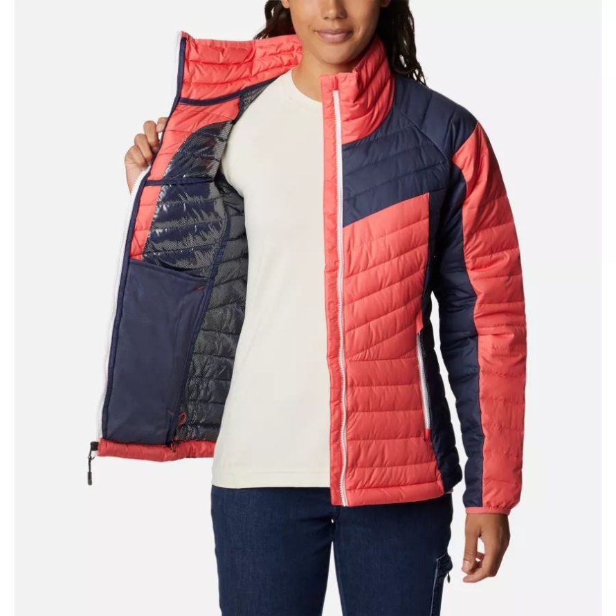 Columbia Blush Pink/Nocturnal Women's Powder Lite II Full Zip Jacket
