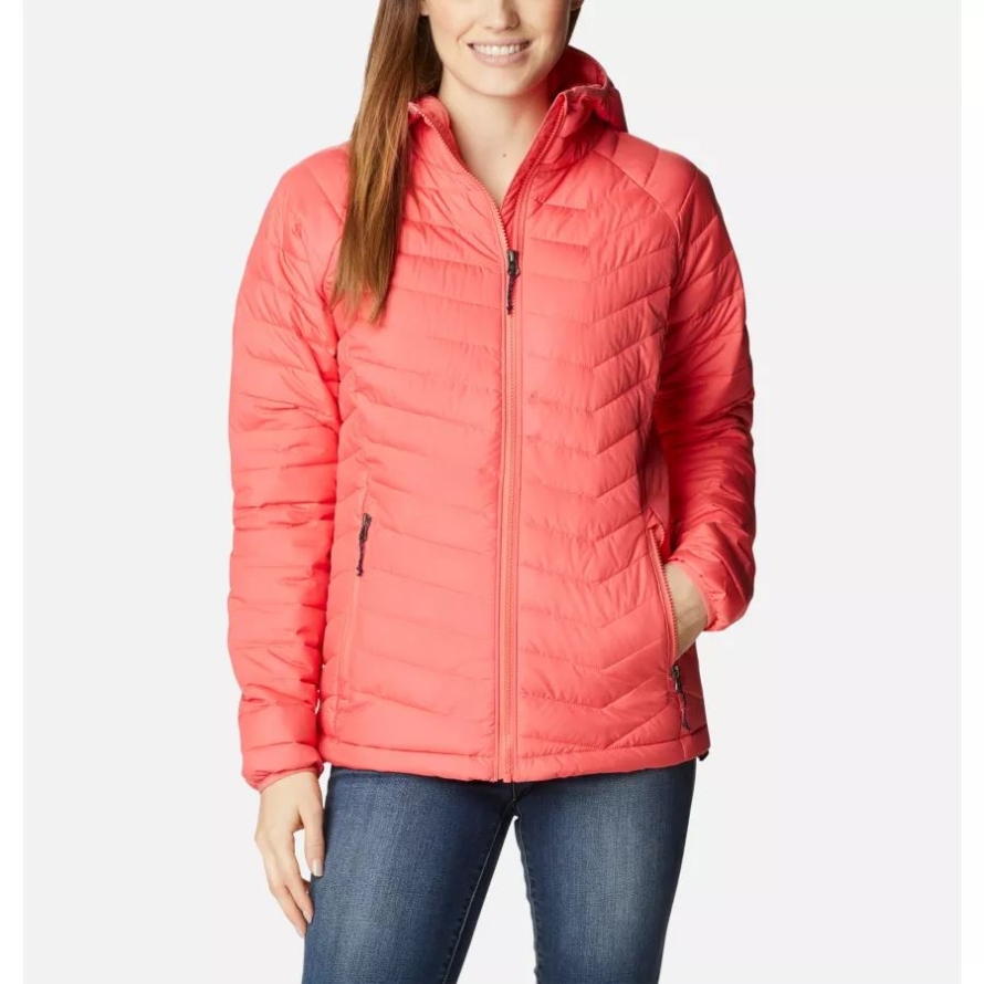 Columbia Blush Pink Women's Powder Lite Hooded Jacket