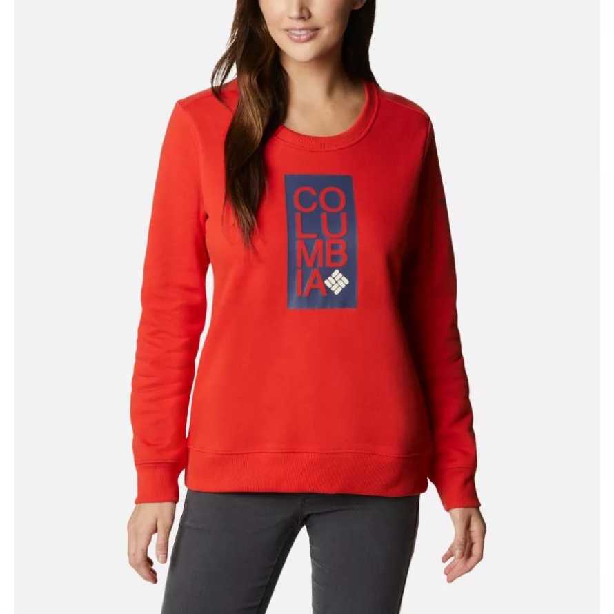 Columbia Bold Orange Women's Columbia Sweatshirt