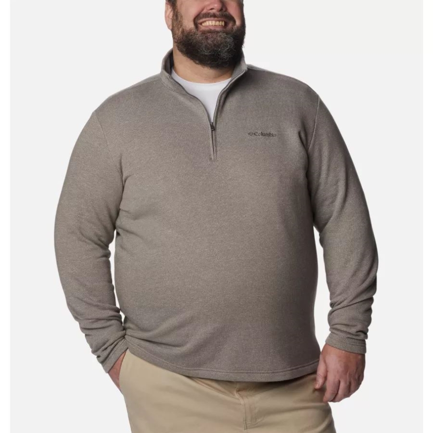 Columbia Boulder Heather Men's Great Hart Mountain III Half Zip Big