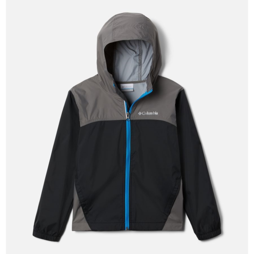 Columbia Boys' Glennaker Rain Jacket Black/City Grey