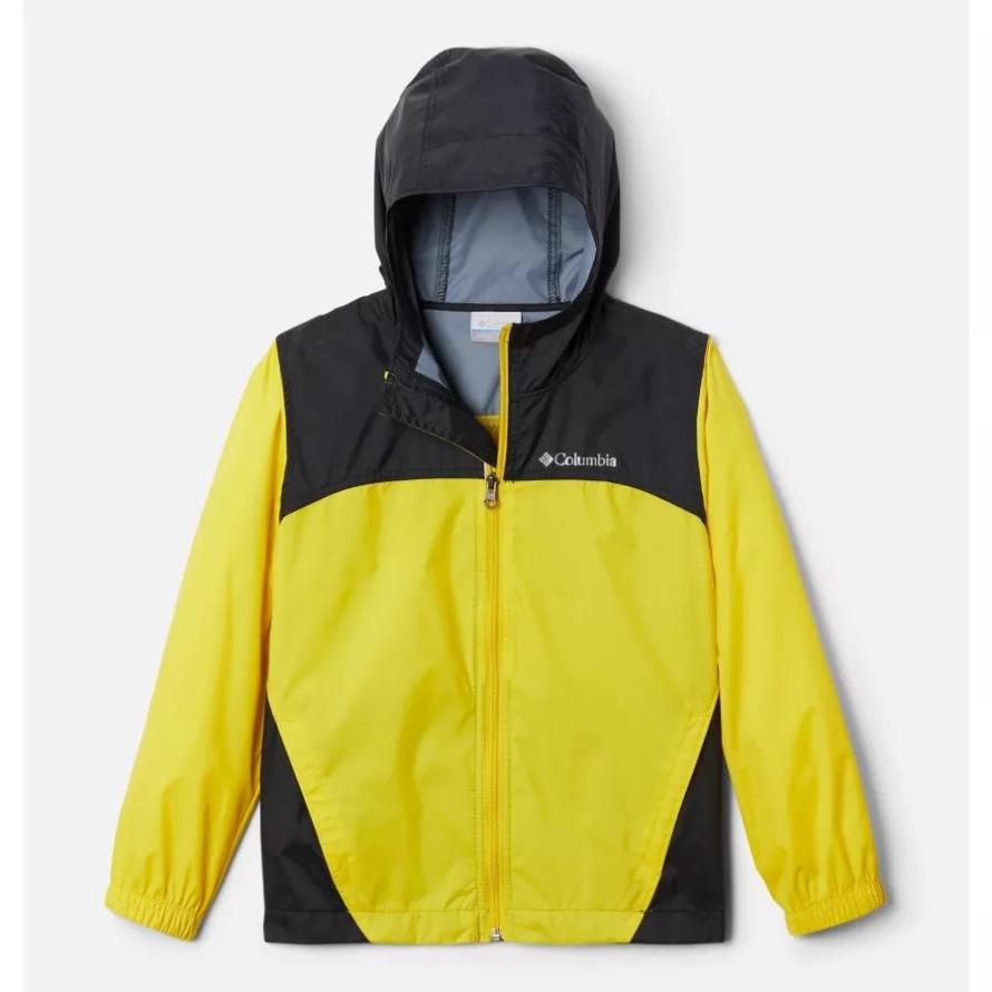 Columbia Boys' Glennaker Rain Jacket Laser Lemon/Black