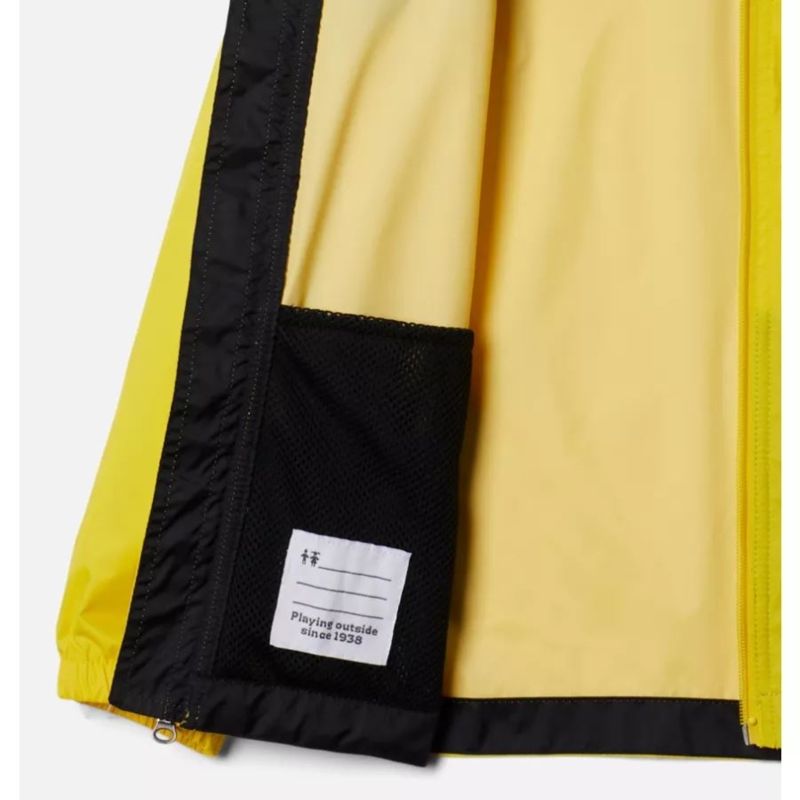 Columbia Boys' Glennaker Rain Jacket Laser Lemon/Black