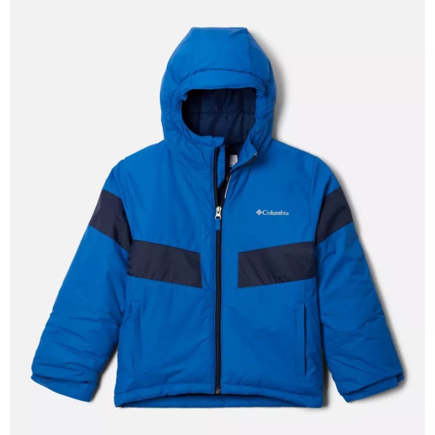 Columbia Boys' Lightning Lift II Jacket Bright Indigo/Collegiate Navy