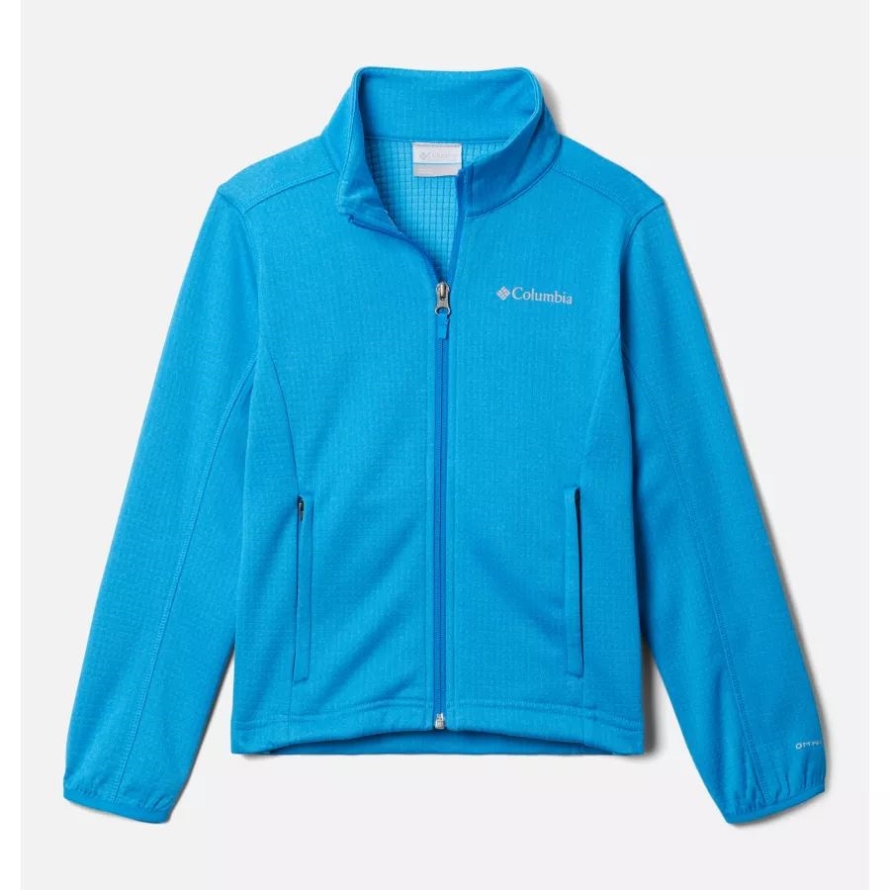 Columbia Boys' Park View Full Zip Fleece Jacket Compass Blue Heather