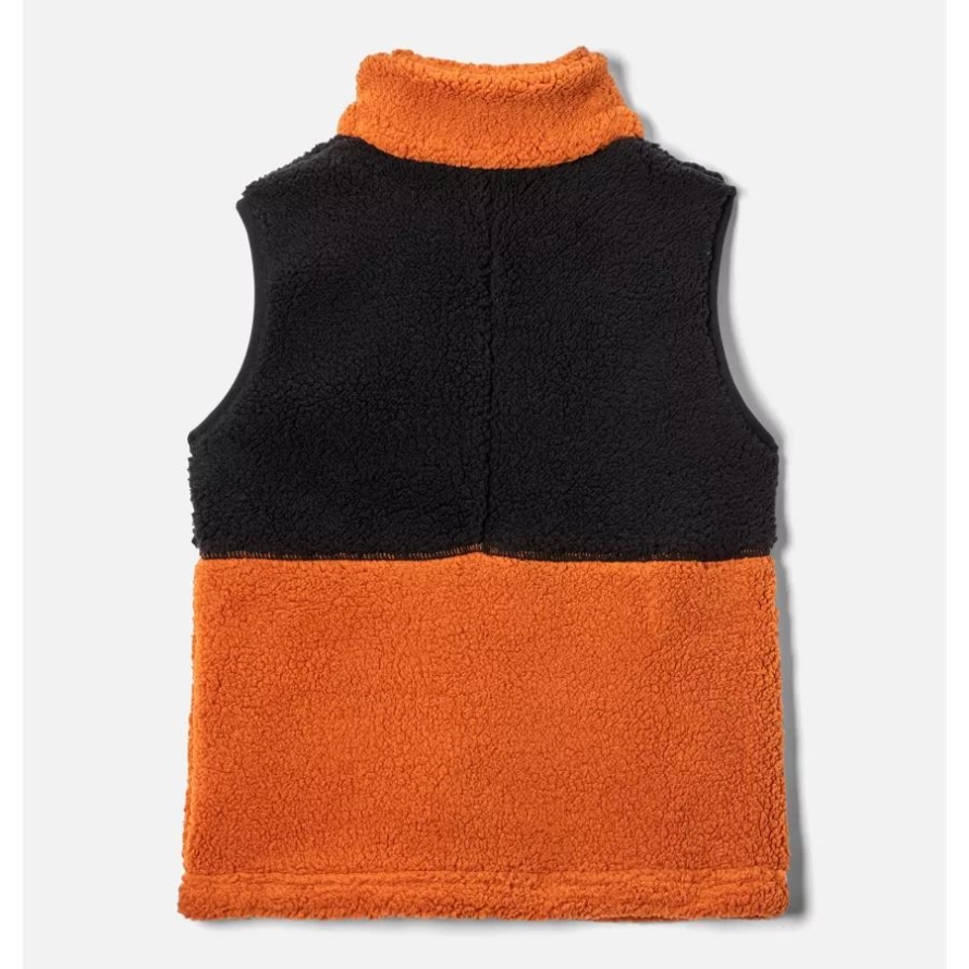 Columbia Boys' Rugged Ridge Sherpa Vest Warm Copper/Black