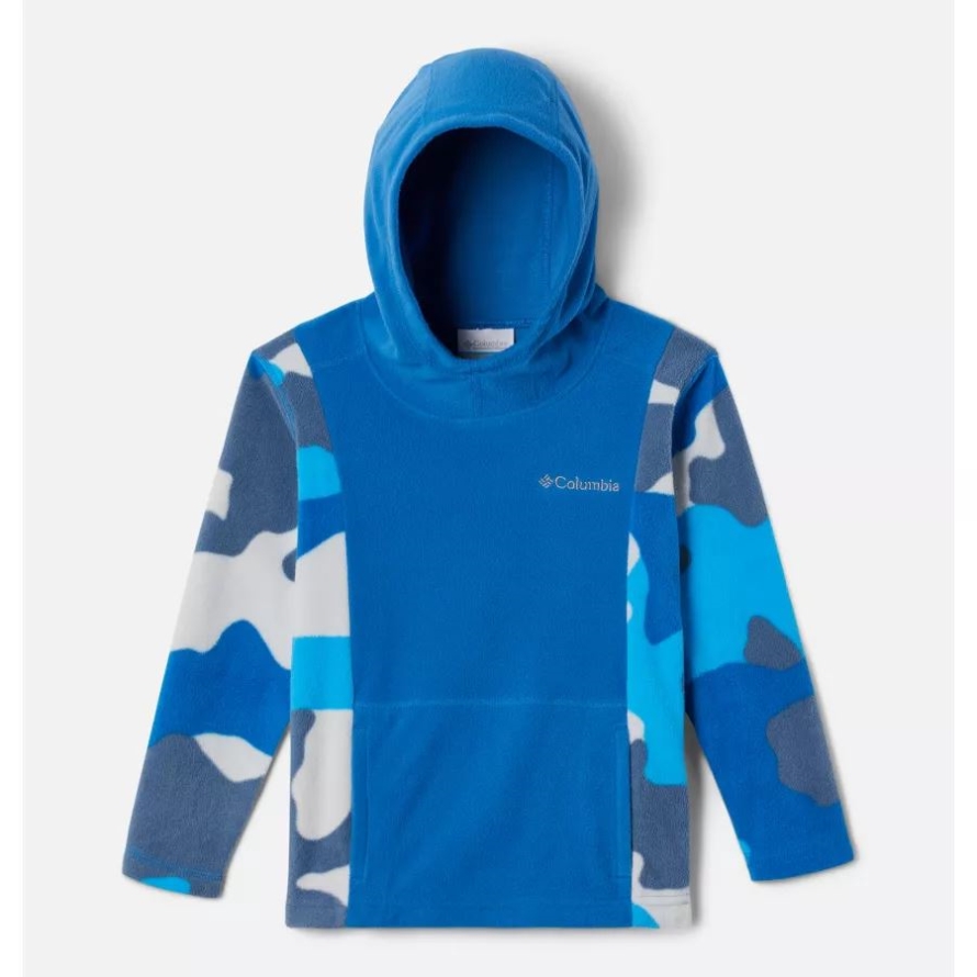 Columbia Boys' Toddler Glacial Hoodie Bright Indigo/Compass Blue Mod Camo
