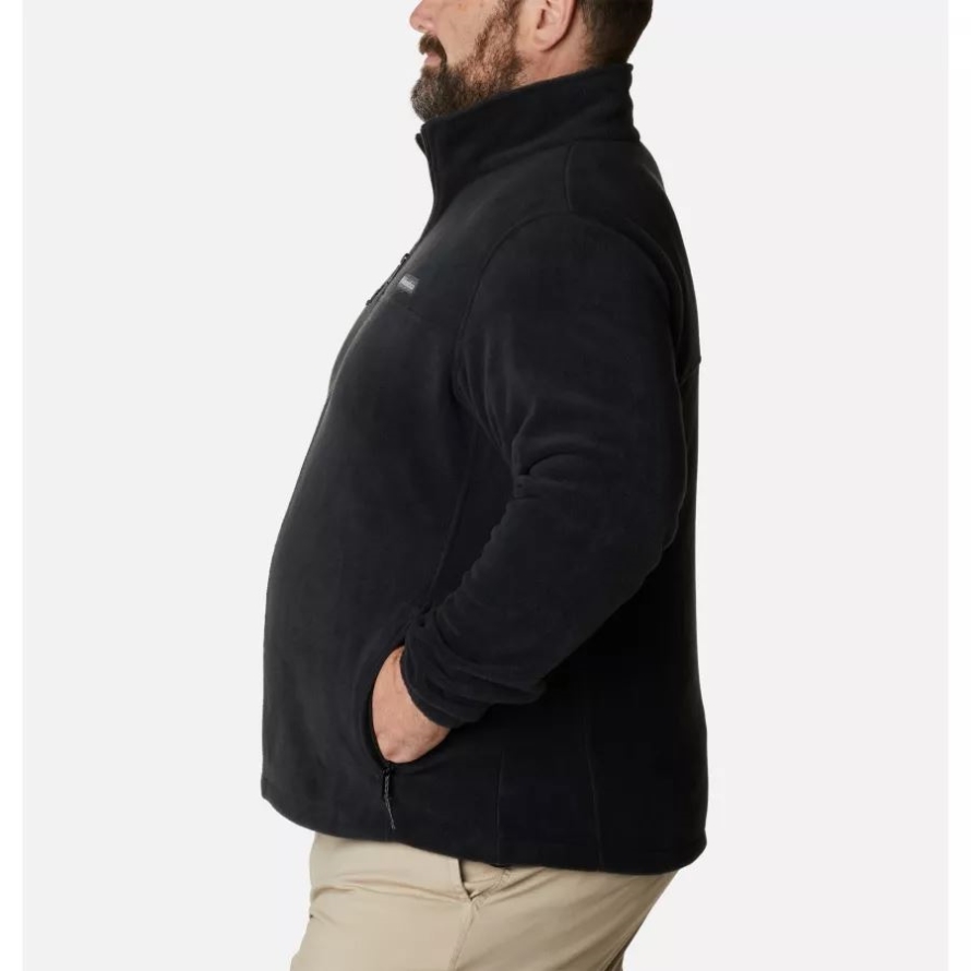 Columbia Brand Black Men's Steens Mountain 2.0 Full Zip Fleece Jacket Big