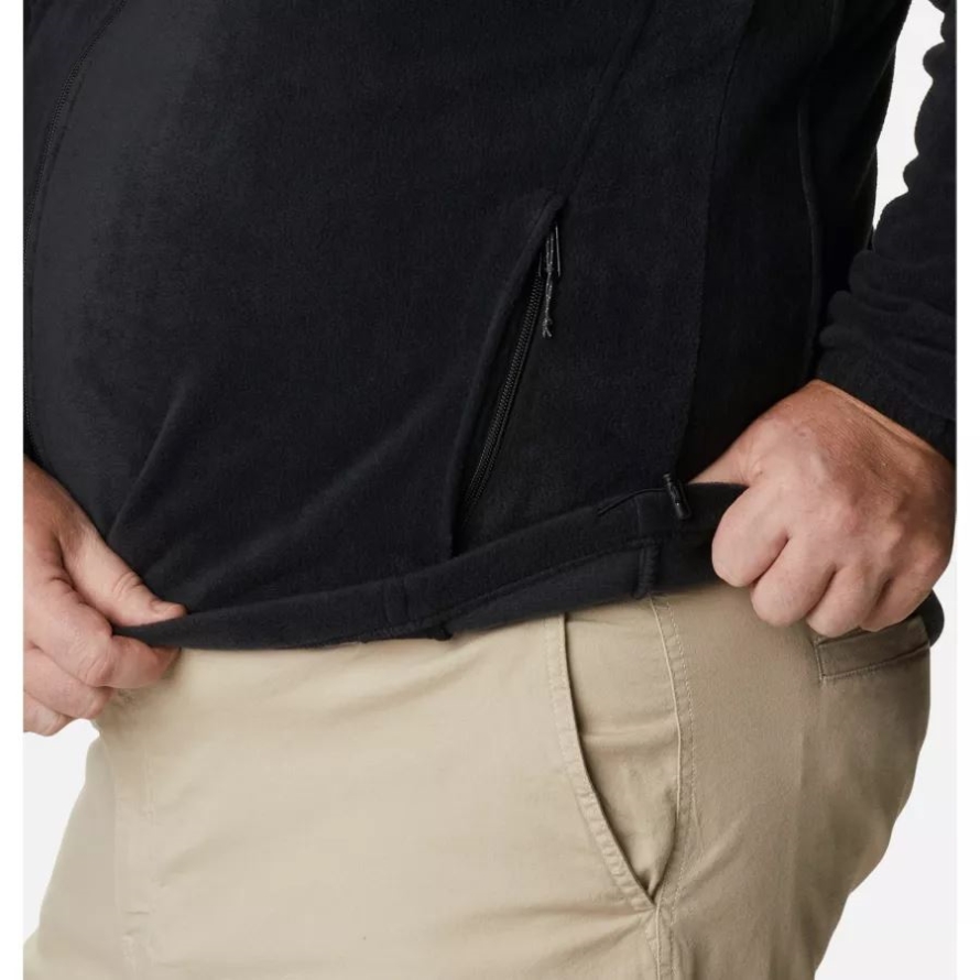 Columbia Brand Black Men's Steens Mountain 2.0 Full Zip Fleece Jacket Big