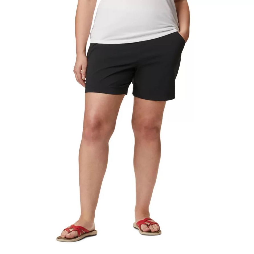 Columbia Brand Black Women's Anytime Casual Shorts Plus Size