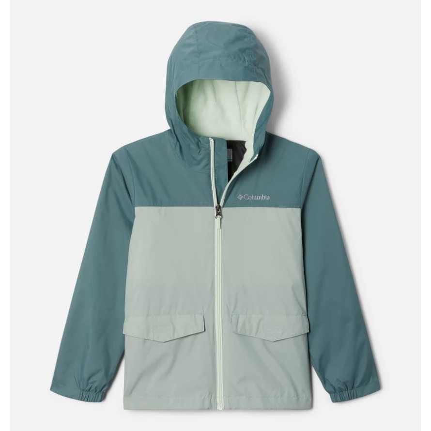 Columbia Brand Boys' Rain-Zilla Jacket Metal/Niagara