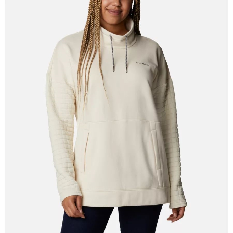 Columbia Brand Chalk Women's Sunday Summit Oversized Funnel Pullover