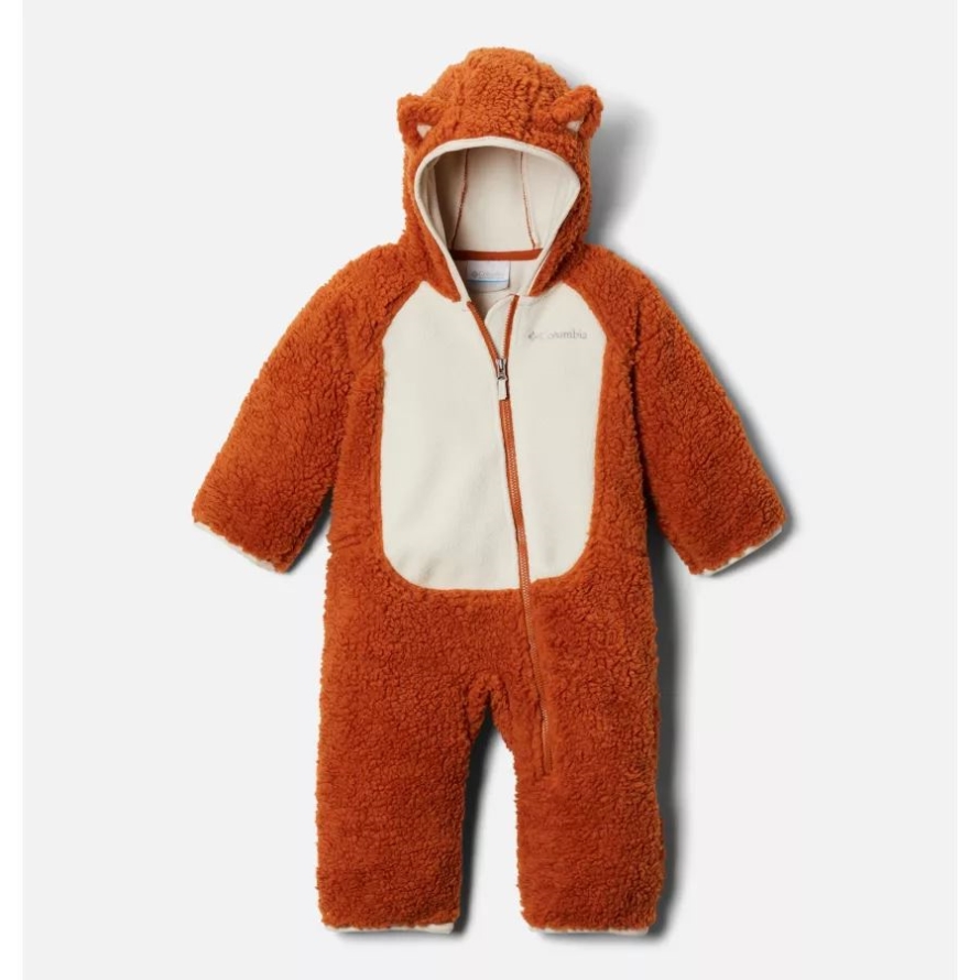 Columbia Brand Infant Foxy Baby Sherpa Bunting Warm Copper/Chalk