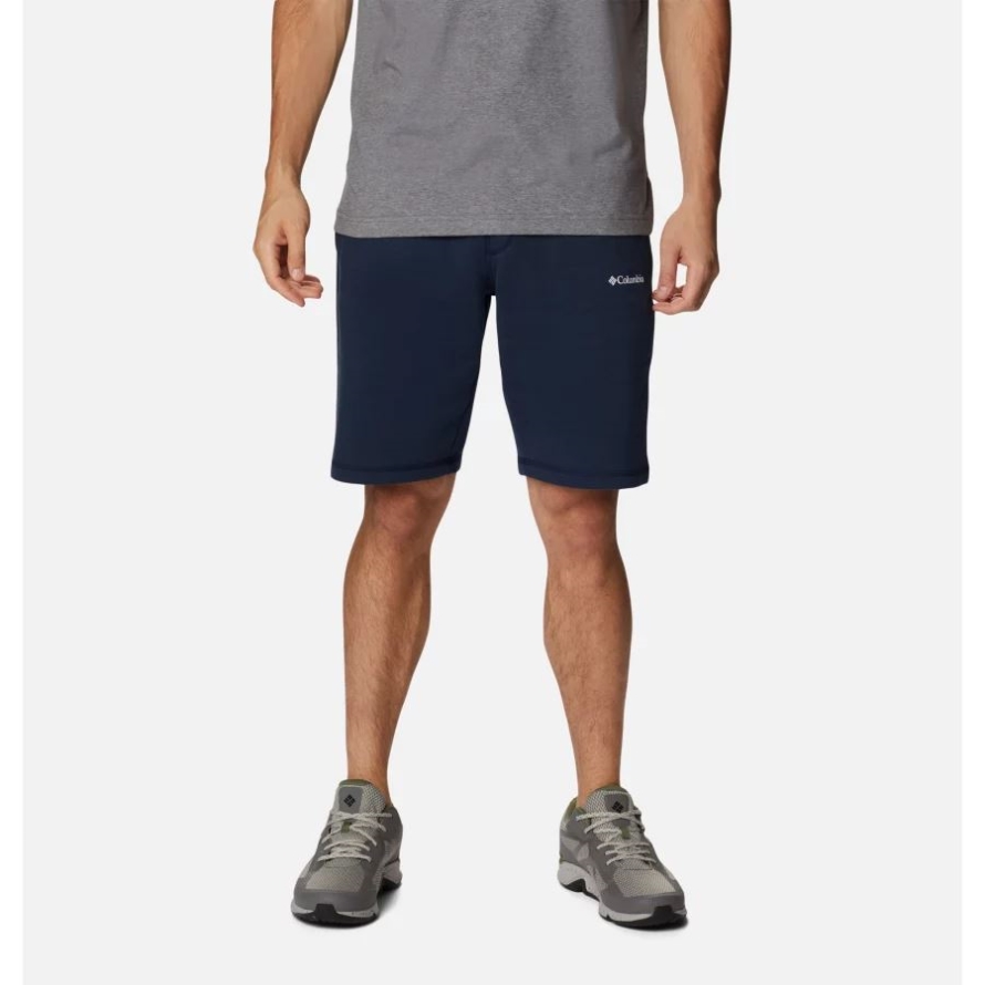 Columbia Brand Men's Columbia Brand Logo Fleece Shorts Collegiate Navy