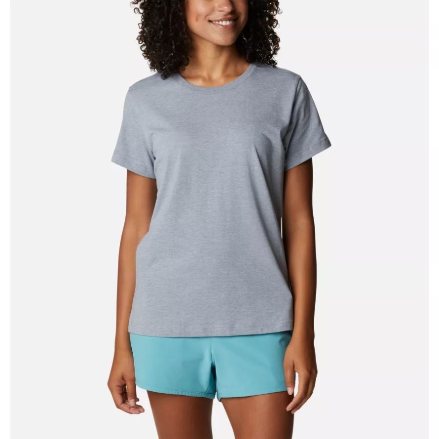 Columbia Brand Tradewinds Grey Heather Women's Sapphire Point Short Sleeve Shirt