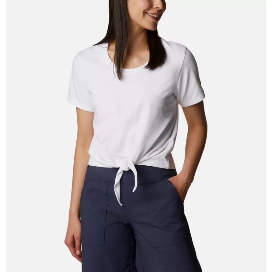 Columbia Brand White Women's Columbia Brand Trek Short Sleeve Shirt