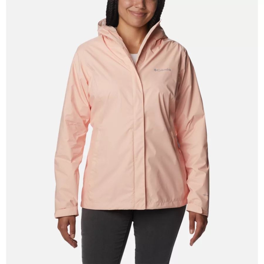 Columbia Brand Women's Arcadia II Rain Jacket Peach Blossom
