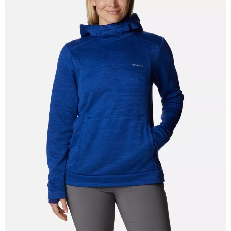 Columbia Brand Women's Claudia Ridge Fleece Pullover Dark Sapphire Heather
