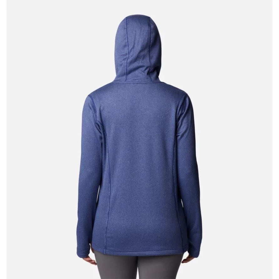 Columbia Brand Women's Park View Hooded Fleece Pullover Dark Sapphire Heather