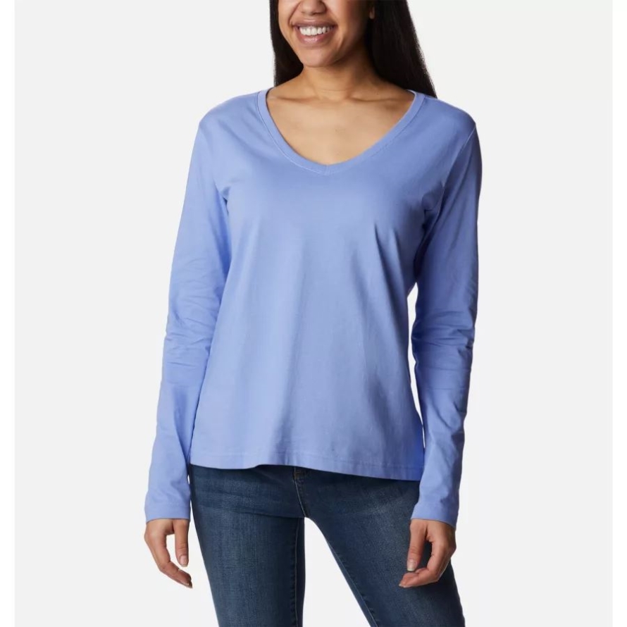 Columbia Brand Women's Sapphire Point Long Sleeve Shirt Serenity