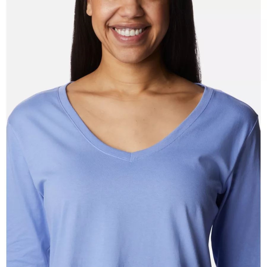 Columbia Brand Women's Sapphire Point Long Sleeve Shirt Serenity