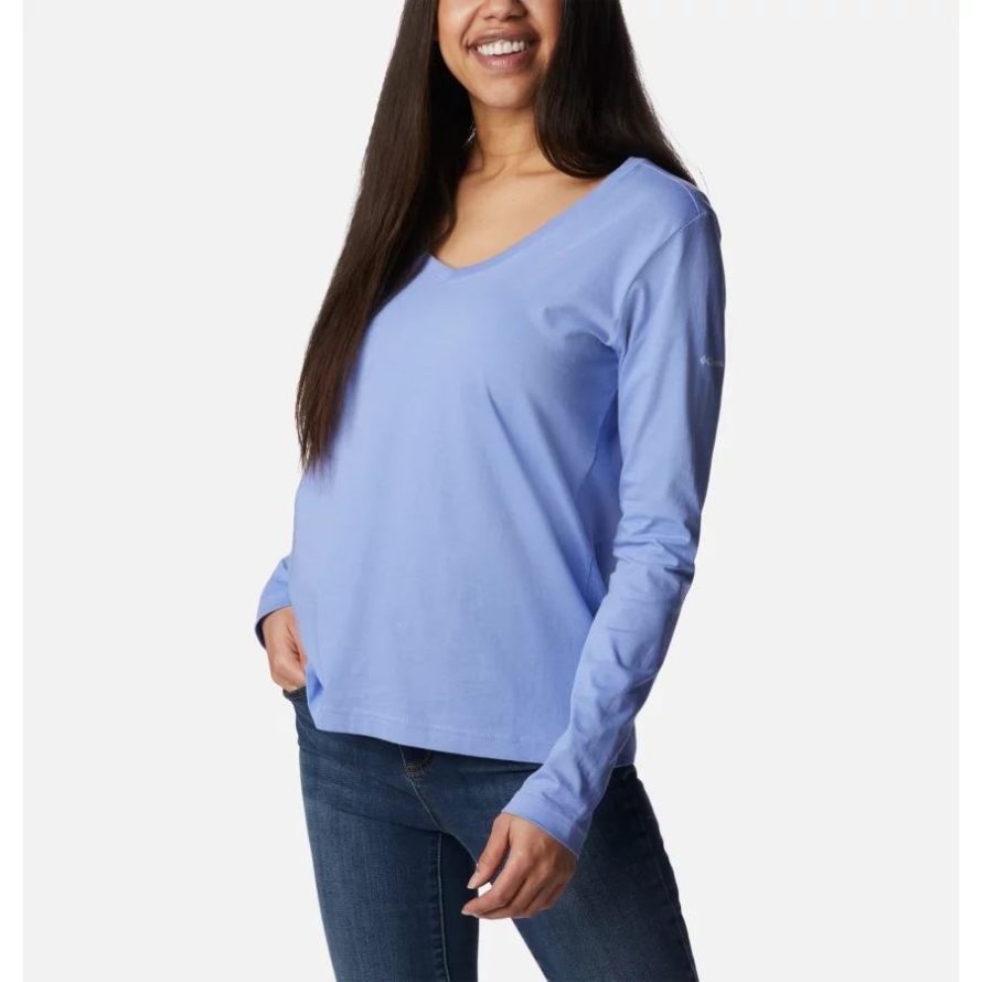 Columbia Brand Women's Sapphire Point Long Sleeve Shirt Serenity