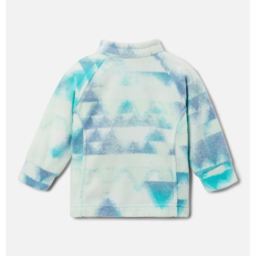 Columbia Bright Aqua Distant Peaks Girls' Infant Benton Springs II Printed Fleece Jacket