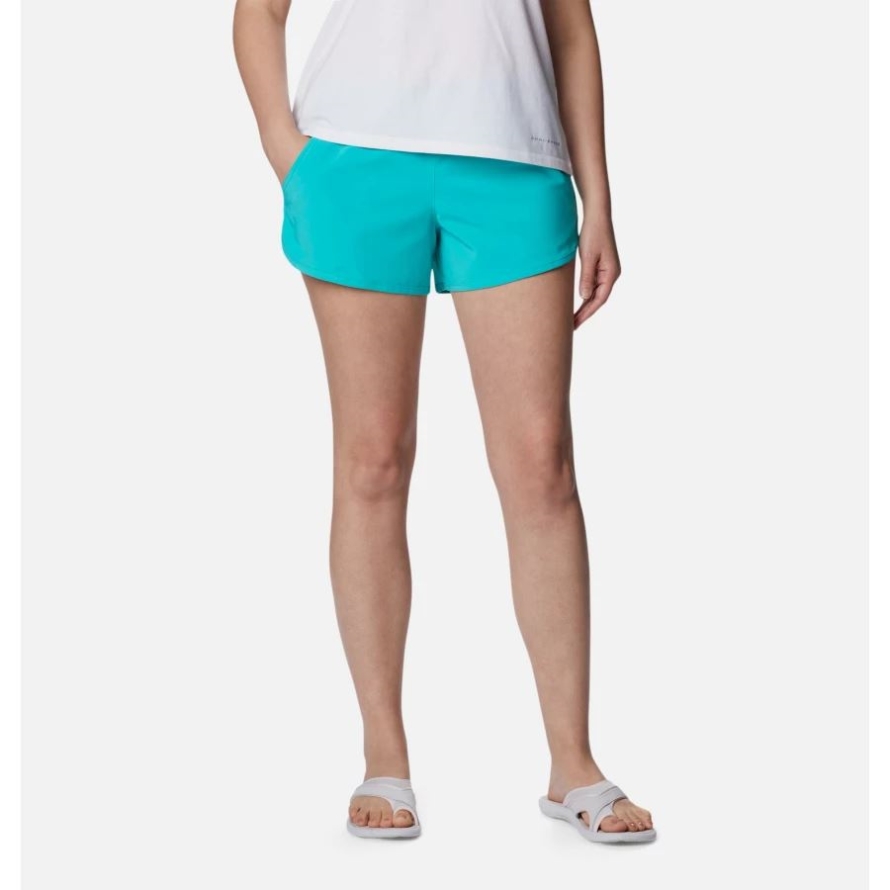 Columbia Bright Aqua Women's Bogata Bay Stretch Shorts