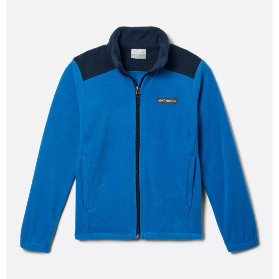Columbia Bright Indigo/Collegiate Navy Boys' Castle Dale Fleece